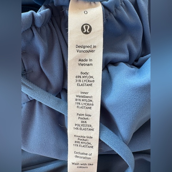 LULULEMON high waisted drawstring pants size 0 womens - Picture 6 of 7